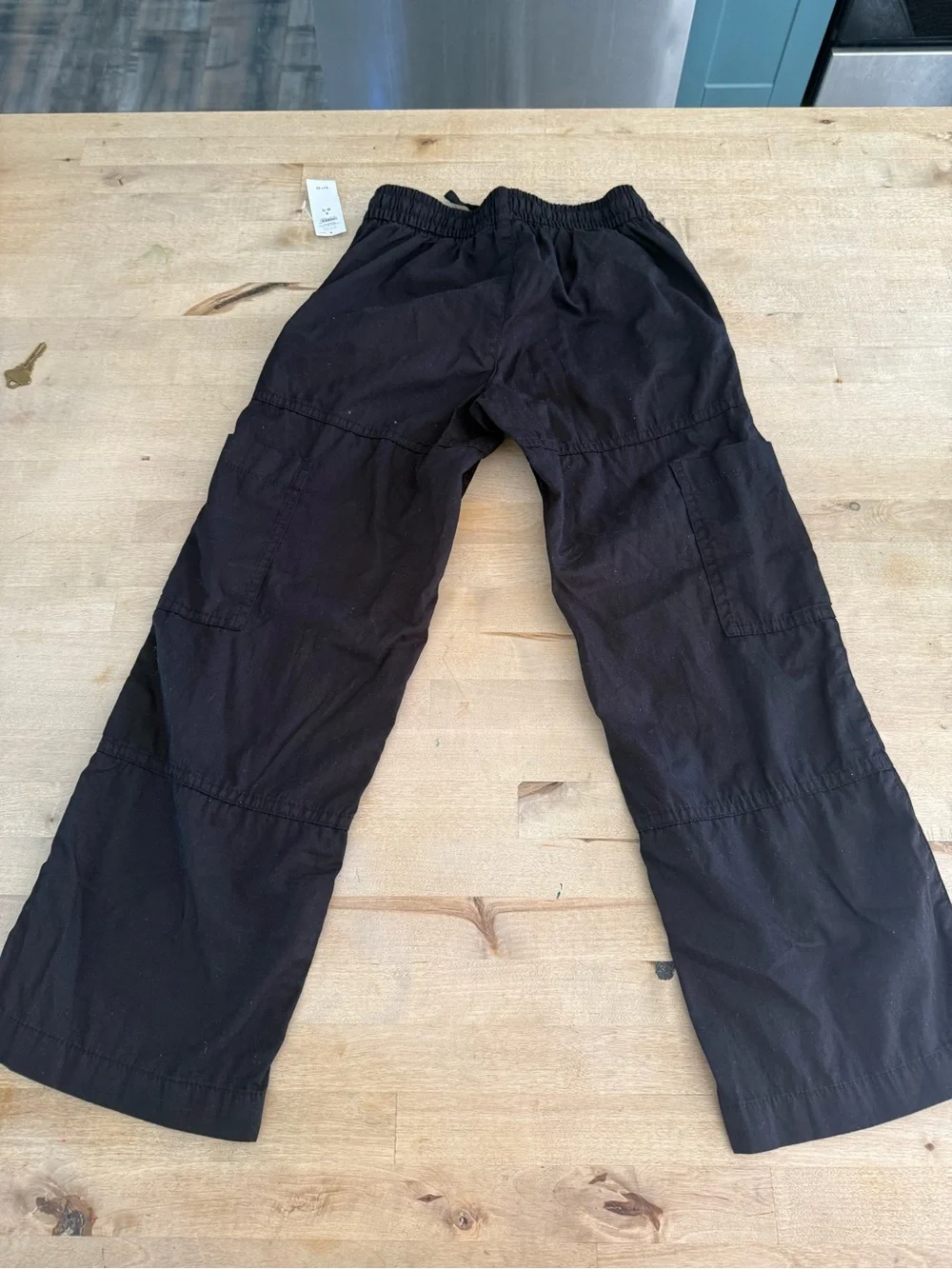 GAP Black Cargo Pants with Elastic Waist